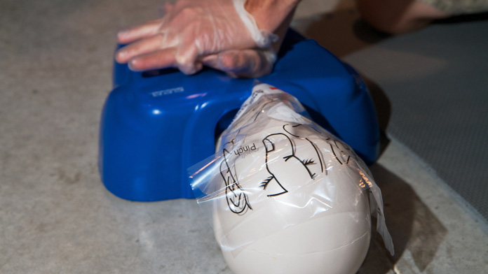 CPR training dummy