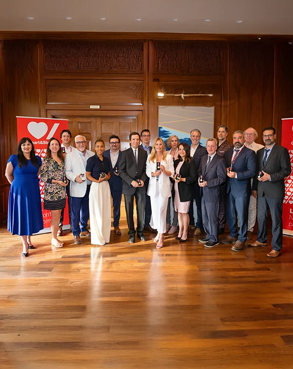 Recipients of King Charles III Coronation Medal awarded to Heart & Stroke volunteers.