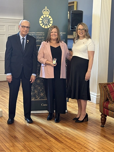 Recipients of King Charles III Coronation Medal awarded to Heart & Stroke volunteers.