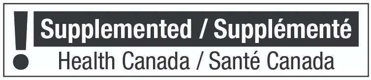 <p>Warning identifier found on some supplemented food packaging.</p> <p>Warning identifier found on some supplemented food packaging.</p>