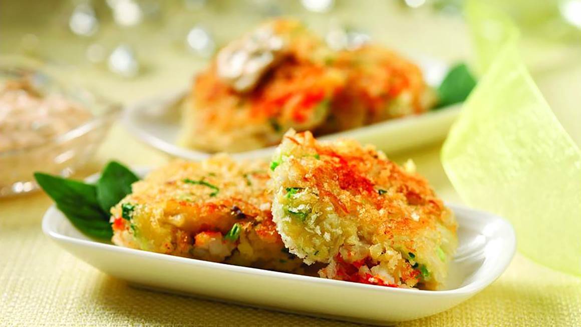 mini crab cakes with smarter tarter