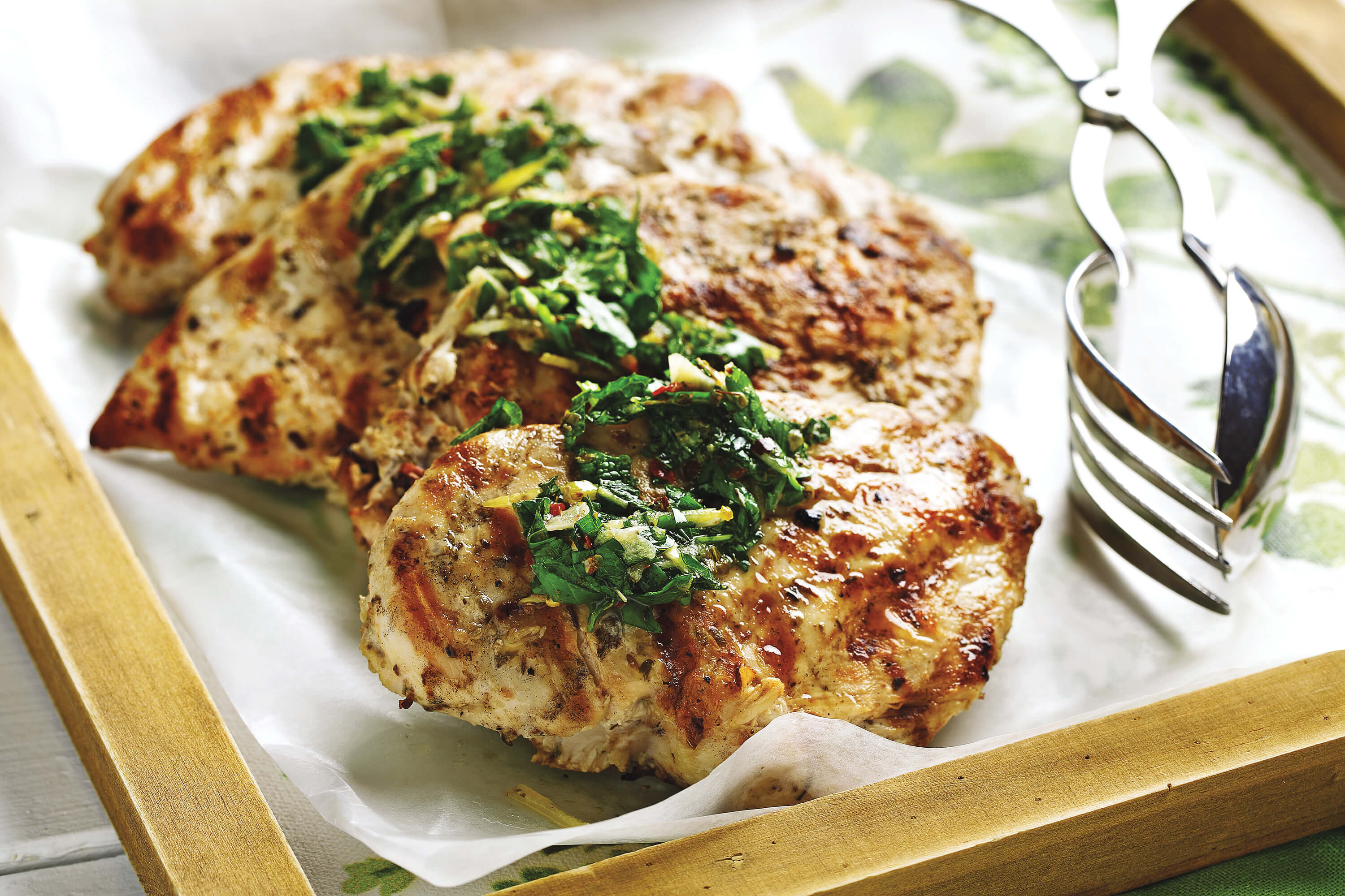 Chicken breasts with herbs