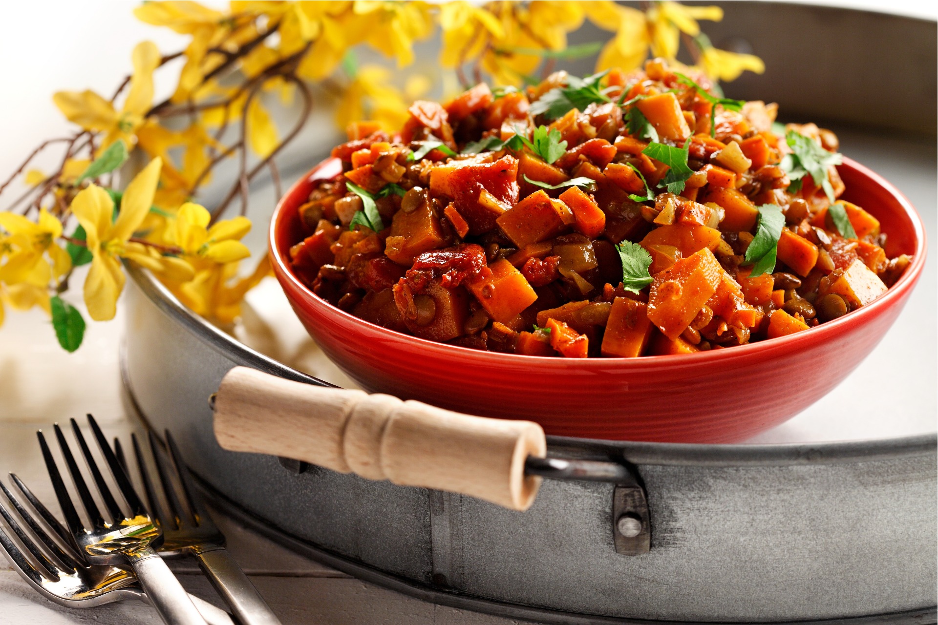 Curried lentils and vegetables | Heart and Stroke Foundation