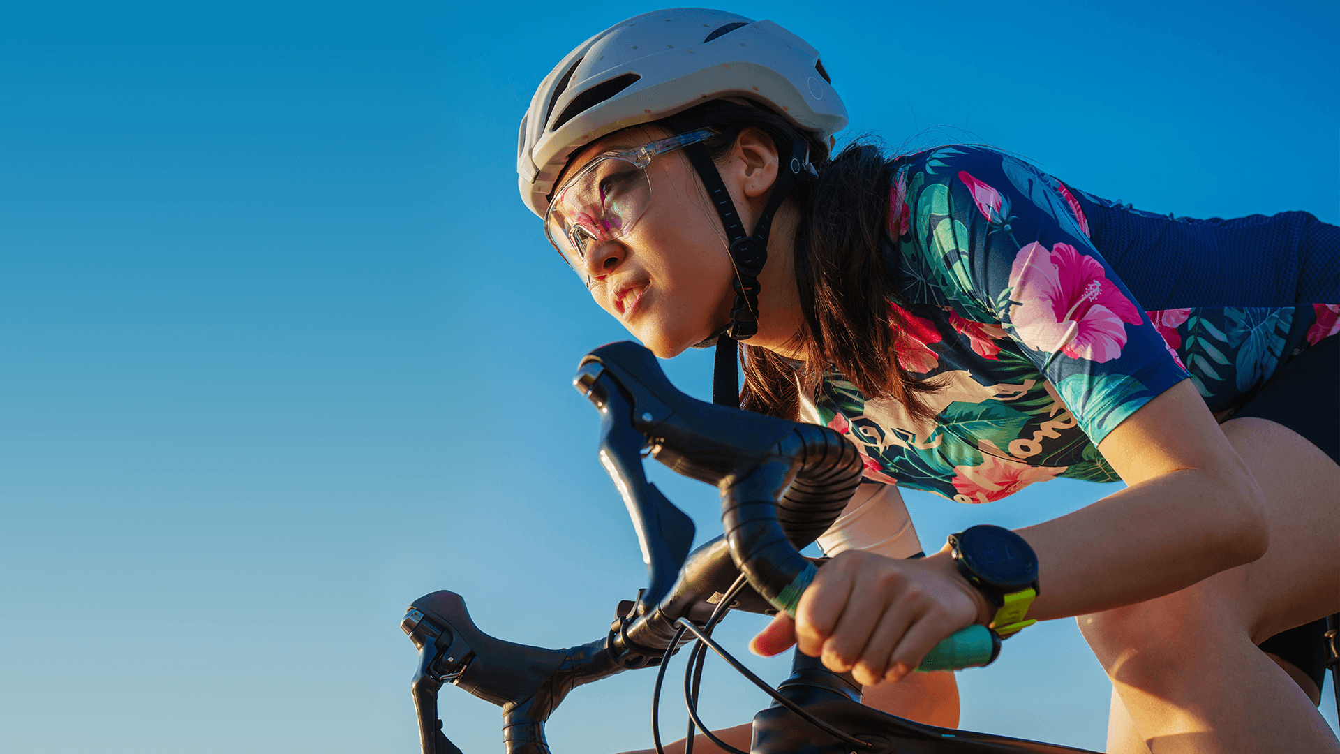 Woman on a bicycle