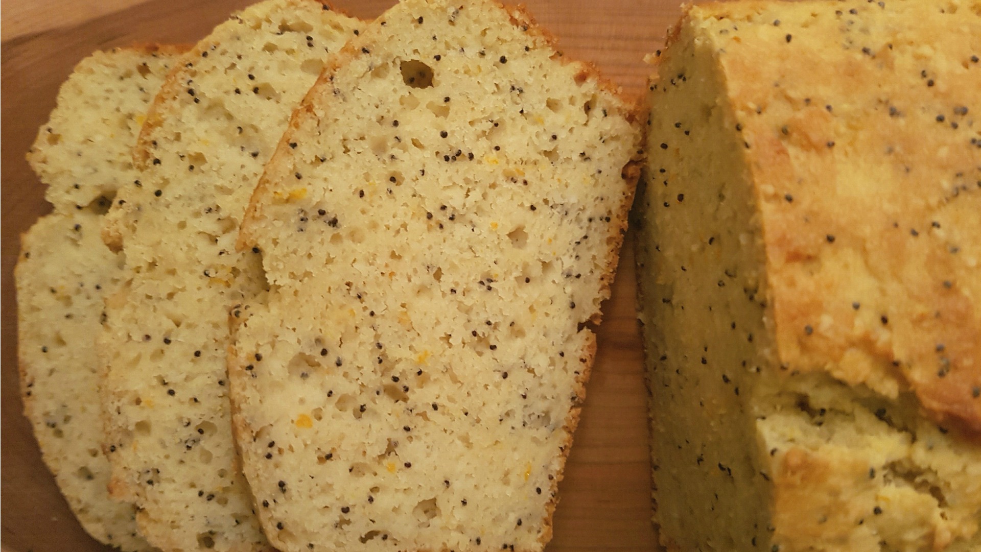 almond orange and poppyseed loaf
