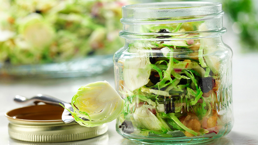 Brussels sprout blueberry and walnut slaw | Heart and Stroke Foundation