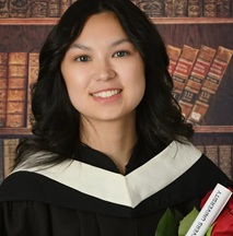 Abby graduating university.