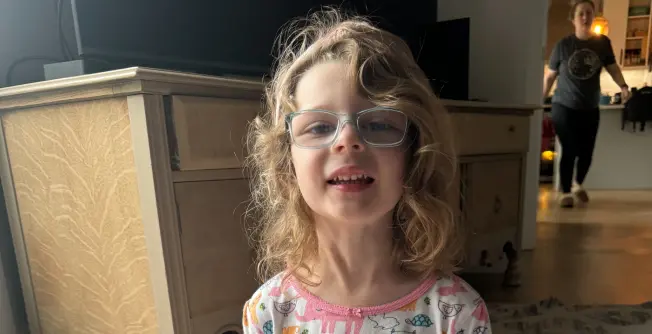 Charlotte at home in Edmonton.