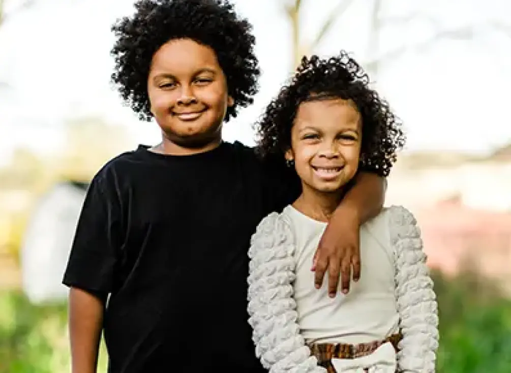 Nora and her twin brother Koa. 