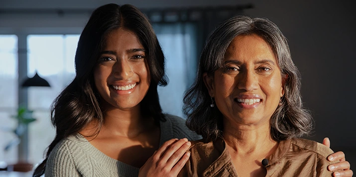 Garima, living with stroke, and her daughter, Ila