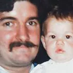 Vanessa Seath as a toddler, pictured with her late dad, Steven Seath