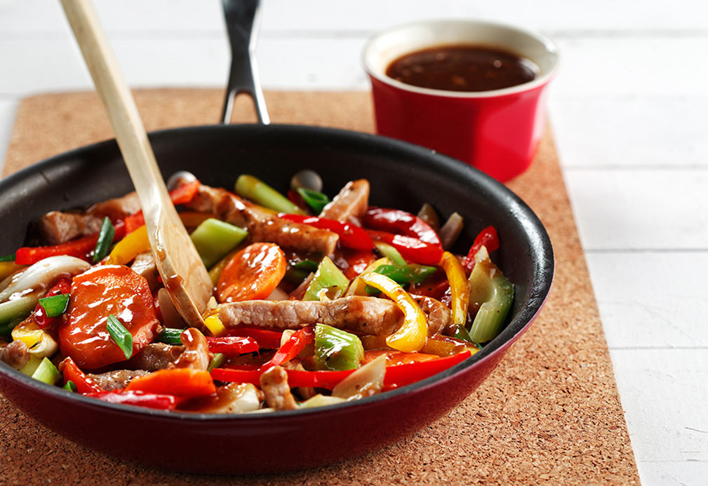 Pork stir-fry with black bean sauce | Heart and Stroke Foundation