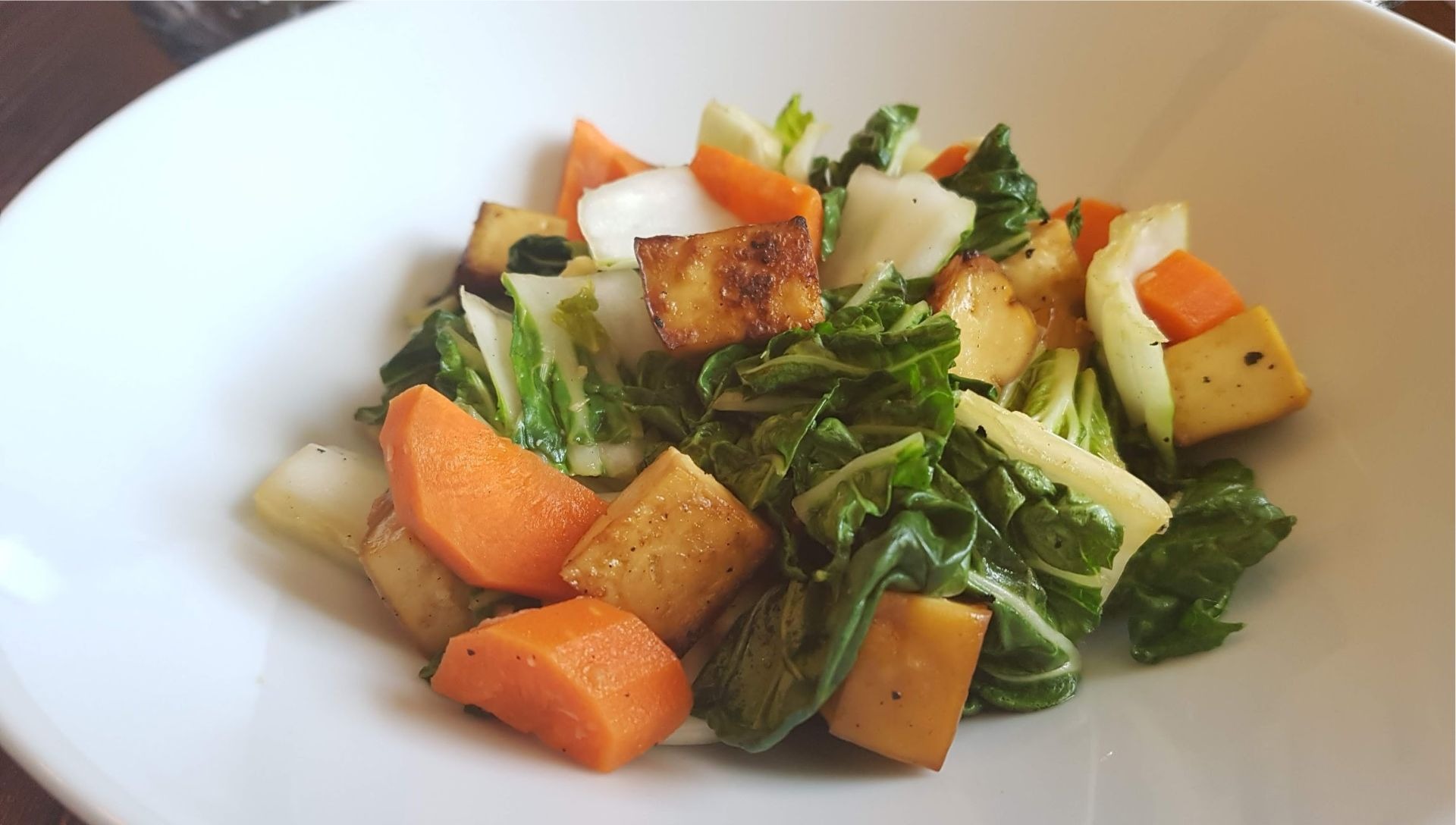 Grilled tofu and bok choy | Heart and Stroke Foundation