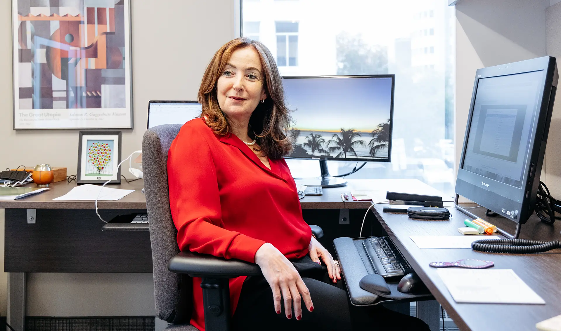 Dr. Ariane Marelli at her office.
