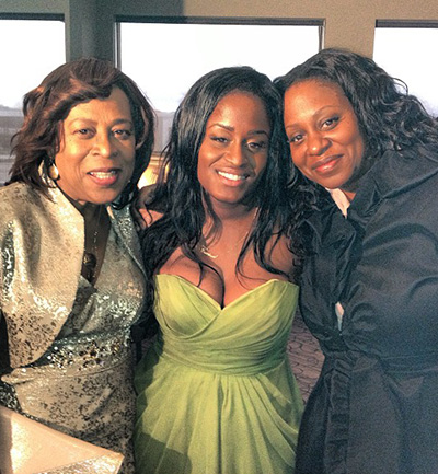 Carissa with her mother, Paula (right) and her grandmother, Hester (left).