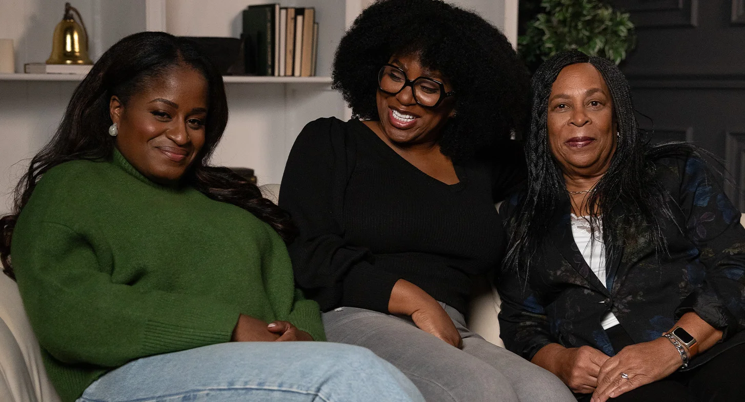 Carissa with her mother and grandmother