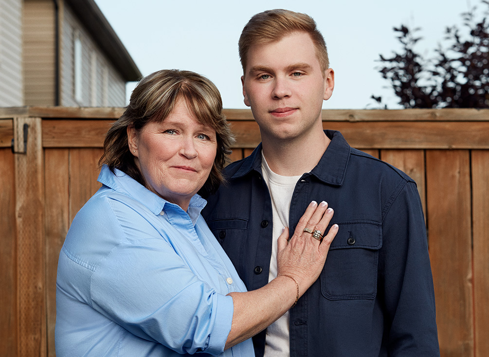Heather Evans and her son, Skyler