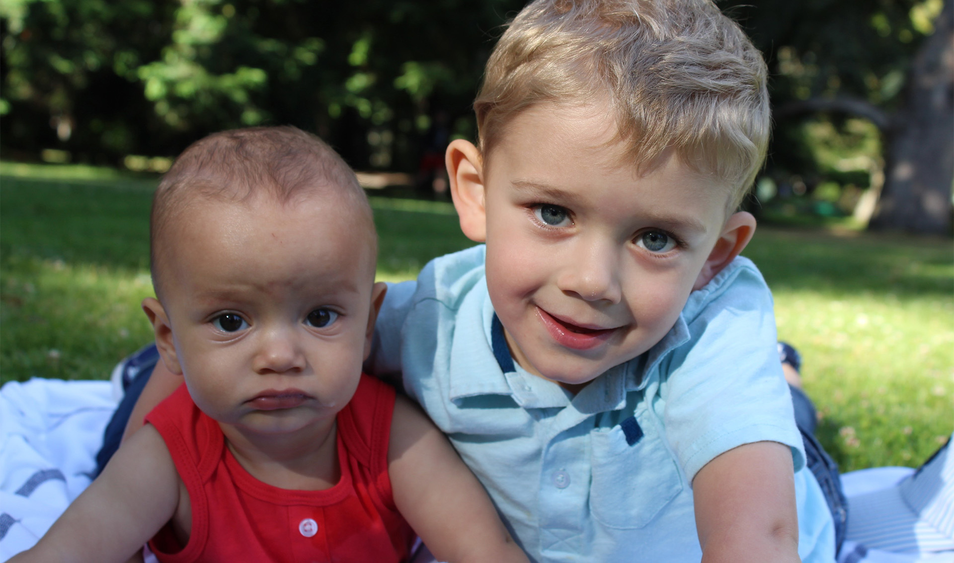 Megan’s kids Levi (left) and Lucas (right).
