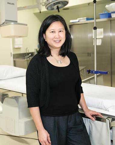 Dr. Susanna Mak in a hospital treatment room