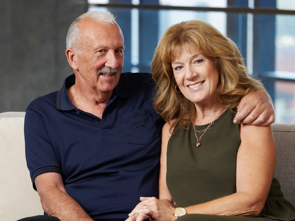 John Vipond, living with stroke, with his wife Barb.