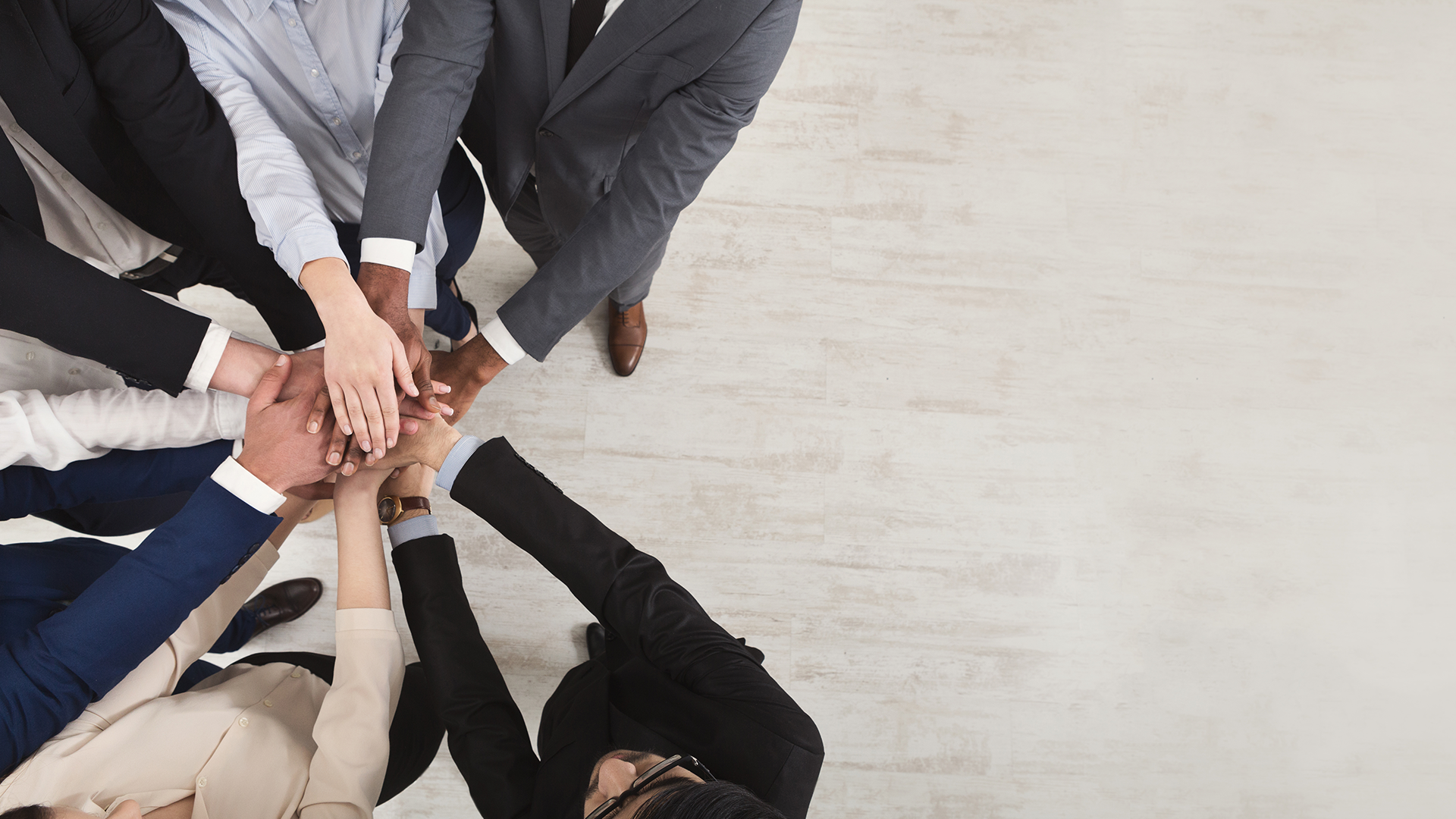 Teamwork Hands Together