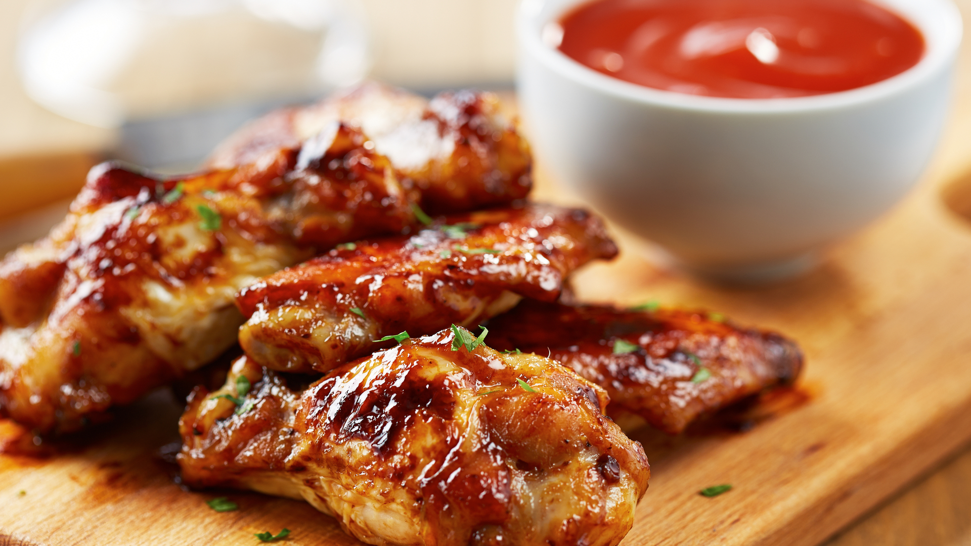 Lip smacking BBQ drumsticks